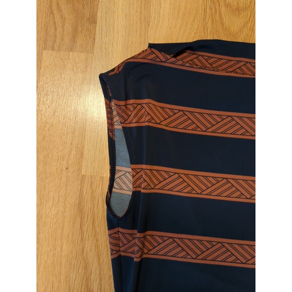 BCBG MaxAzria Dress Womens Size Small Stretch Ruched Sleeveless Brown - Picture 4 of 9